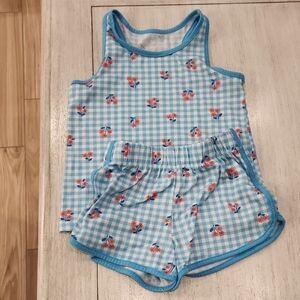 Cat & Jack Blue Gingham Kids Pajama Set